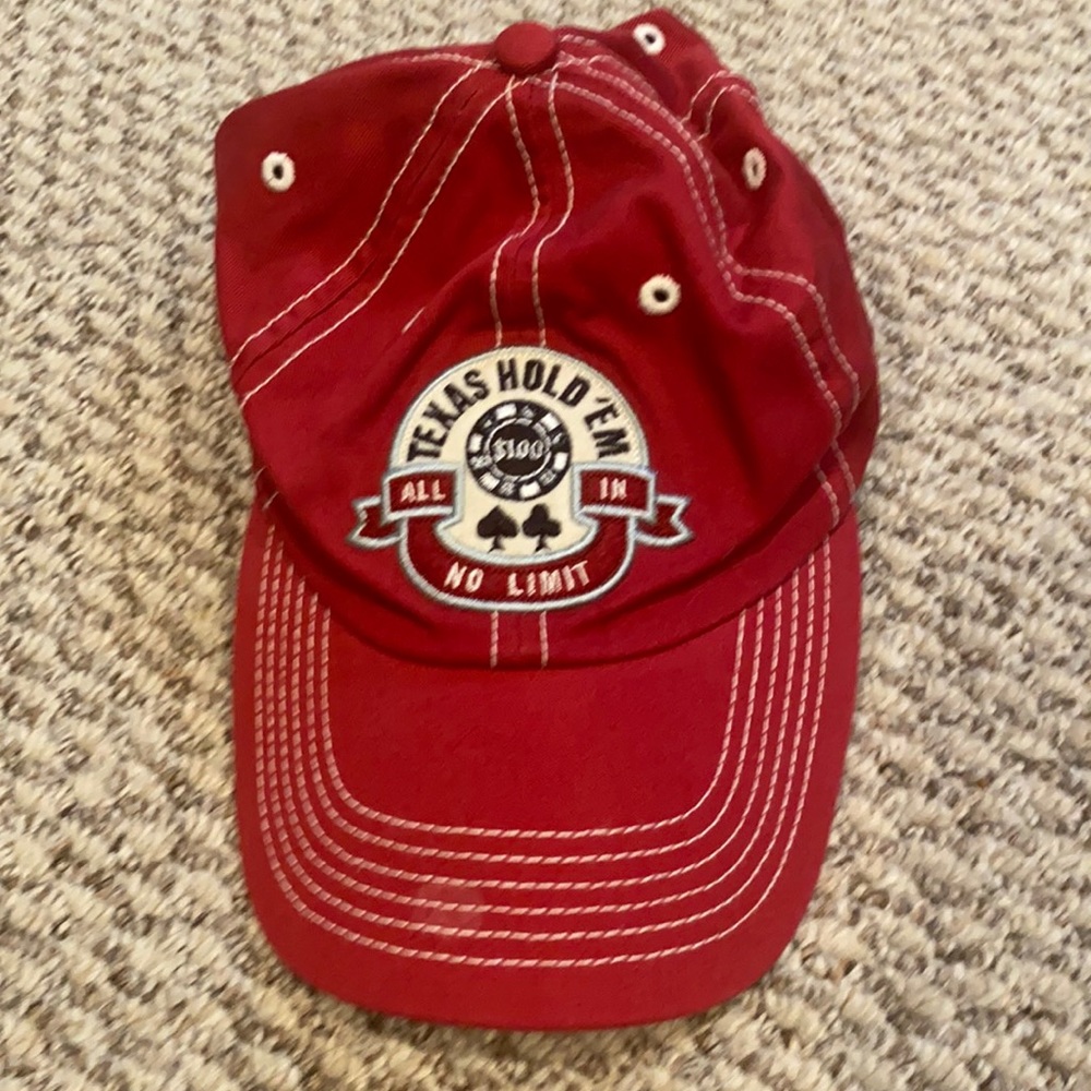 Red adjustable hat